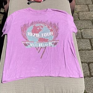 Van Halen Women's Pink Short Sleeve Tee